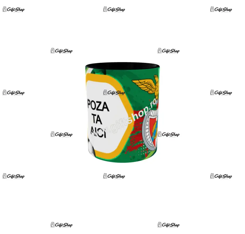 S.l. benfica, cana personalizata cu poza, model 3315